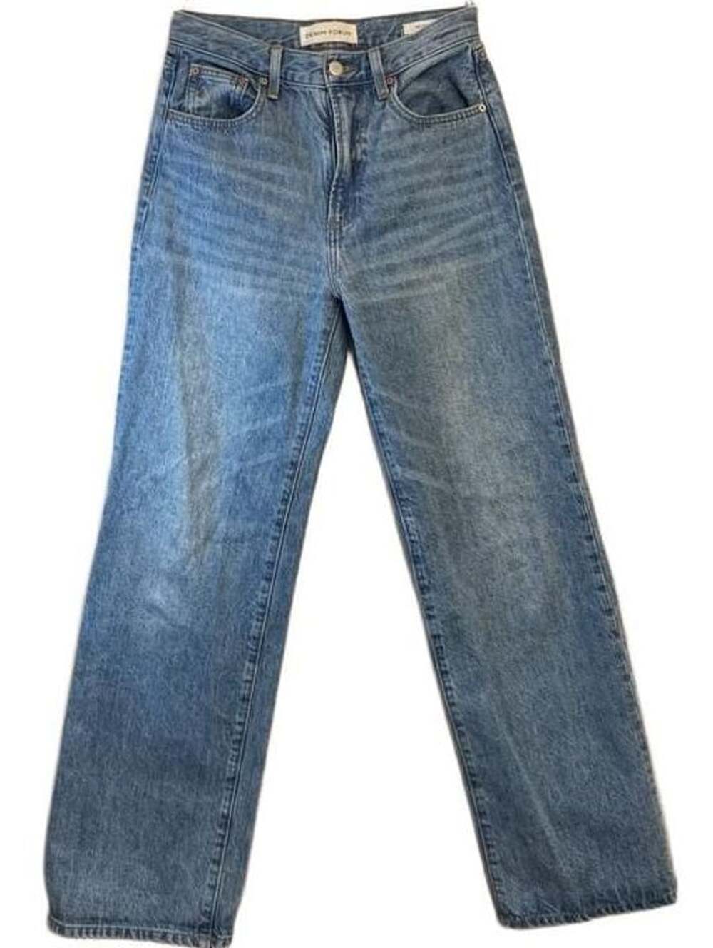 Denim Forum The Farrah Hi-Rise Wide Jeans Size 26